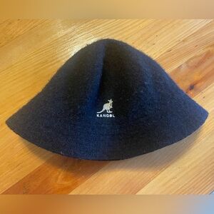 Kangol black wool bucket hat